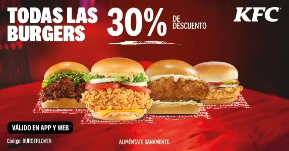 Fotografía oficial de KFC de referencia; consulta el contenido del cupón.